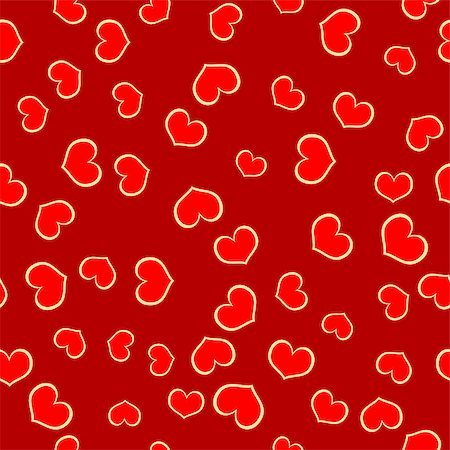 simsearch:400-07982444,k - Romantic seamless pattern with hearts for Valentine Day Photographie de stock - Aubaine LD & Abonnement, Code: 400-08403116