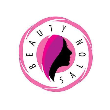 simsearch:400-05927920,k - Beauty Female Face Logo Design.Cosmetic salon logo design. Creative Woman Face Vector Foto de stock - Super Valor sin royalties y Suscripción, Código: 400-08403768