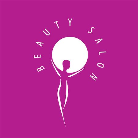 simsearch:400-05927920,k - Beauty Female Face Logo Design.Cosmetic salon logo design. Creative Woman Face Vector Foto de stock - Super Valor sin royalties y Suscripción, Código: 400-08403770