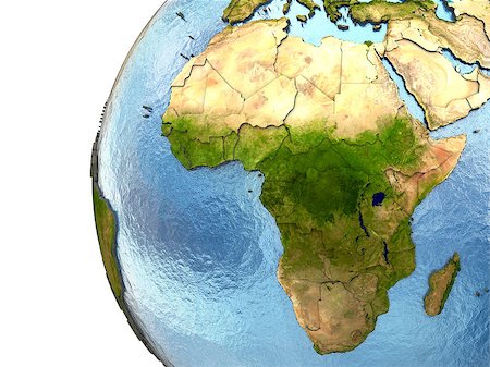 simsearch:400-08401820,k - Africa on highly detailed planet Earth with embossed continents and country borders. Elements of this image furnished by NASA. Photographie de stock - Aubaine LD & Abonnement, Code: 400-08427050