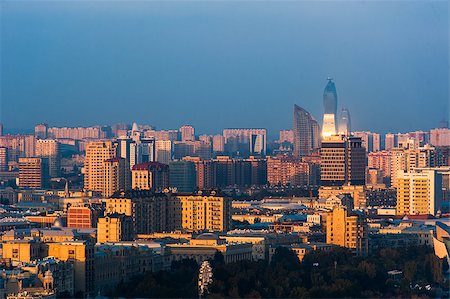 simsearch:400-07111236,k - City view of the capital of Azerbaijan, Baku. Stock Photo - Budget Royalty-Free & Subscription, Code: 400-08428514