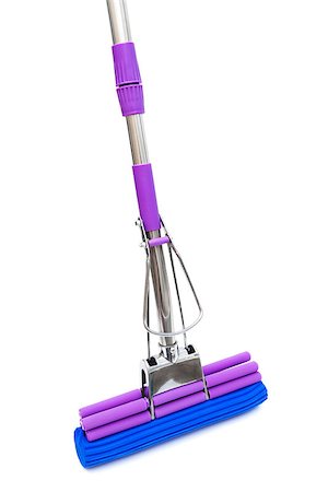 simsearch:400-08693600,k - modern mop for washing floors on a white background Stock Photo - Budget Royalty-Free & Subscription, Code: 400-08429293