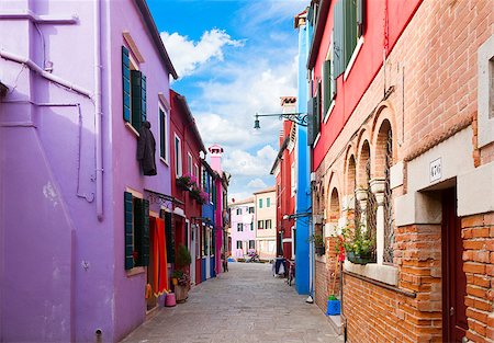 simsearch:400-08093706,k - street with multicolored houses of Burano island, Venice, Italy Stock Photo - Budget Royalty-Free & Subscription, Code: 400-08429453