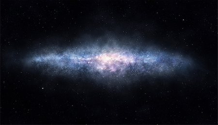 stellar - A picture of distant galaxy seen from its edge Stock Photo - Budget Royalty-Free & Subscription, Code: 400-08430078