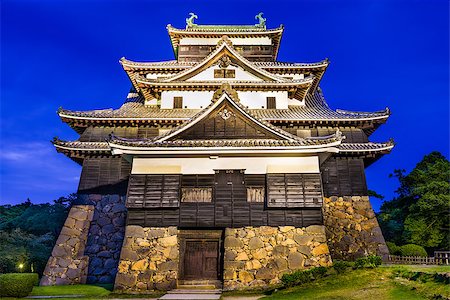 simsearch:400-06640469,k - Matsue, Japan at the castle. The castle has one of the few original castle keeps in the country. Stock Photo - Budget Royalty-Free & Subscription, Code: 400-08432935
