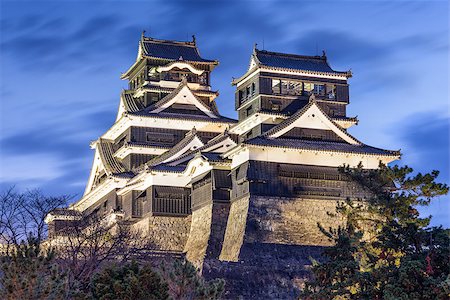 simsearch:400-06640469,k - Kumamoto, Japan at Kumamoto Castle. Stock Photo - Budget Royalty-Free & Subscription, Code: 400-08433152