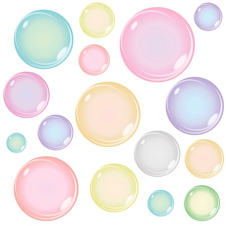 fresh air background - Set of Colored Soap Bubbles Isolated on White Background Photographie de stock - Aubaine LD & Abonnement, Code: 400-08494483