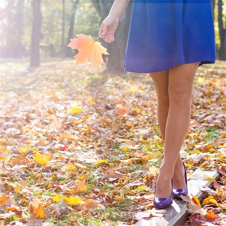 woman legs in high heels walking in the park Stock Photo - Budget Royalty-Free & Subscription, Code: 400-08495304