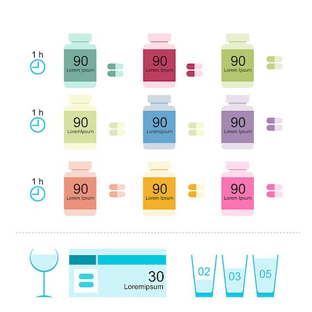 simsearch:400-05713485,k - Bottles with pills for your design. Vector illustration Stock Photo - Budget Royalty-Free & Subscription, Code: 400-08495752