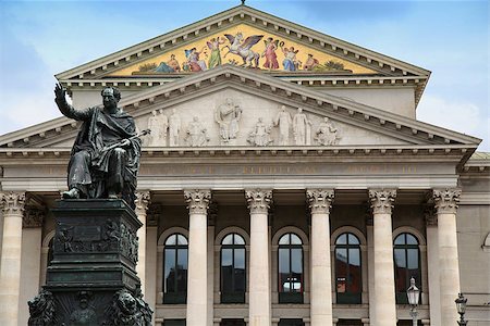 simsearch:400-07309915,k - The National Theatre of Munich (Residenztheater) at Max-Joseph-Platz Square in Munich, Germany Stock Photo - Budget Royalty-Free & Subscription, Code: 400-08498919