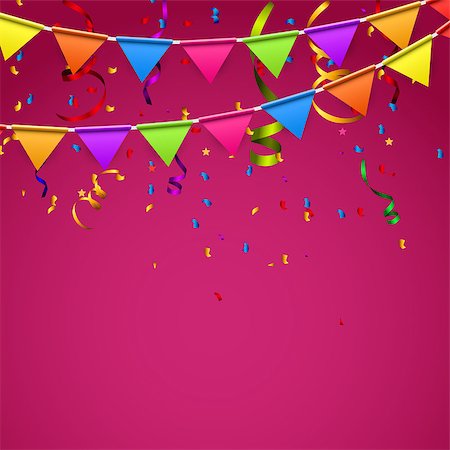 simsearch:400-06628533,k - Party Background with Flags Vector Illustration. EPS10 Stock Photo - Budget Royalty-Free & Subscription, Code: 400-08499889