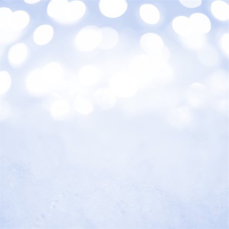 simsearch:400-05693036,k - Empty Christmas Decoration with Snow and Background of Blurred Holiday Lights. Ready for Placing Your Object in Decoration Stock Photo - Budget Royalty-Free & Subscription, Code: 400-08492622