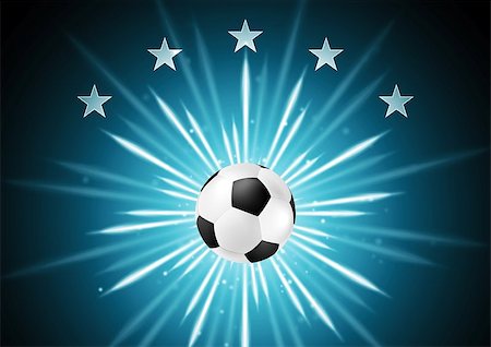 saicle (artist) - Abstract soccer background with ball and stars. Vector design Stock Photo - Budget Royalty-Free & Subscription, Code: 400-08500018