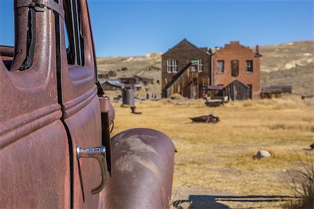 Detail of a rusty car in Bodie State Park, California, USA Stock Photo - Budget Royalty-Free & Subscription, Code: 400-08500063