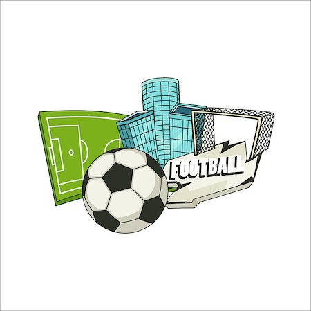 soccer retro designs - Football vector illustration. Sports element for banner, brochure, brochures. Stock Photo - Budget Royalty-Free & Subscription, Code: 400-08501018