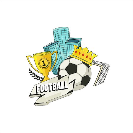 soccer retro designs - Football vector illustration. Sports element for banner, brochure, brochures. Stock Photo - Budget Royalty-Free & Subscription, Code: 400-08501019