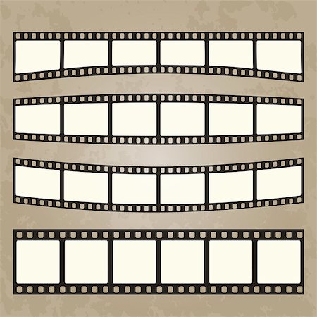 film strip - Vector realistic illustration of film strip on white background. Template film roll Photographie de stock - Aubaine LD & Abonnement, Code: 400-08529625