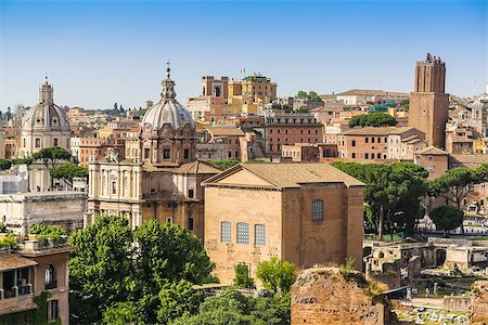 simsearch:400-06924255,k - Panoramic view of the Roman Forum. View from the hill Palatine Stock Photo - Budget Royalty-Free & Subscription, Code: 400-08529851