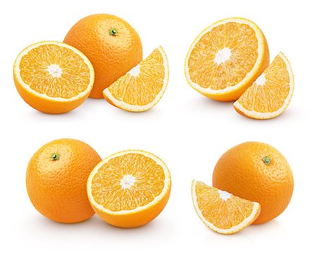 simsearch:400-06513460,k - Set of group orange citrus fruit isolated on white with clipping path Stock Photo - Budget Royalty-Free & Subscription, Code: 400-08530179