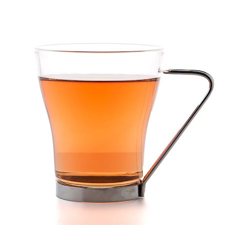 simsearch:400-04273561,k - Glass cup of black tea isolated on white background. Stock Photo - Budget Royalty-Free & Subscription, Code: 400-08530517