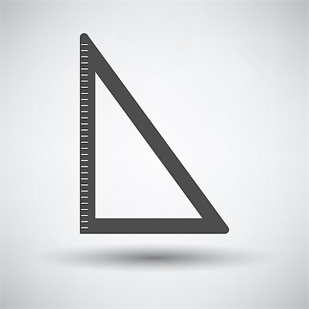 simsearch:400-04424177,k - Triangle icon on gray background with round shadow. Vector illustration. Stock Photo - Budget Royalty-Free & Subscription, Code: 400-08530715