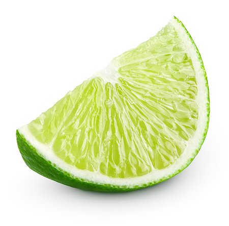 simsearch:400-06513460,k - Slice of lime citrus fruit isolated on white background with clipping path Stock Photo - Budget Royalty-Free & Subscription, Code: 400-08531109