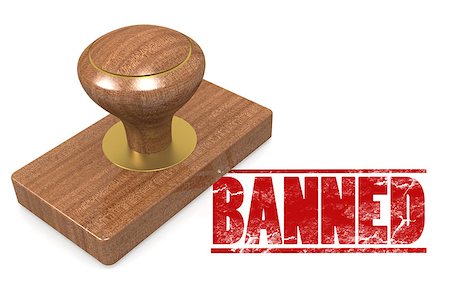 Banned wooded seal stamp image with hi-res rendered artwork that could be used for any graphic design. Stock Photo - Budget Royalty-Free & Subscription, Code: 400-08531181