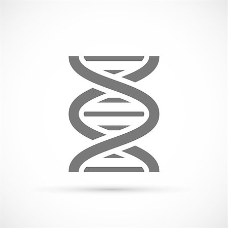 double helix - DNA Helix Icon. DNA molecule icon on white background Stock Photo - Budget Royalty-Free & Subscription, Code: 400-08533047