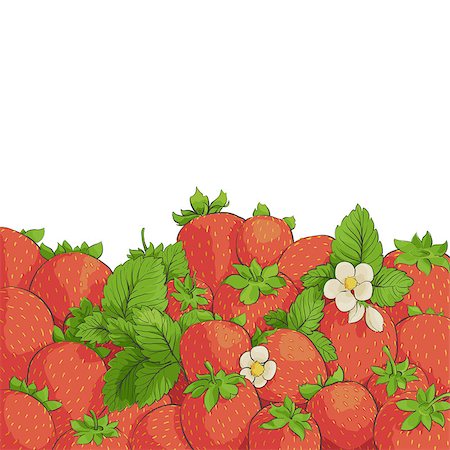 simsearch:400-05370991,k - fresh tasty strawberries on white background Stock Photo - Budget Royalty-Free & Subscription, Code: 400-08554432