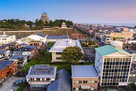 simsearch:400-06640469,k - Shimabara, Japan townscape at the castle. Stock Photo - Budget Royalty-Free & Subscription, Code: 400-08554663