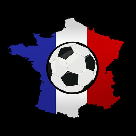 euro teams flags - Soccer ball and a France map with France flag Stock Photo - Budget Royalty-Free & Subscription, Code: 400-08557048