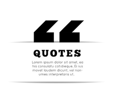 sermax55 (artist) - Quote blank template on white background. Vector illustration Stock Photo - Budget Royalty-Free & Subscription, Code: 400-08572076
