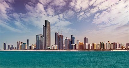 simsearch:649-07710289,k - Cityscape of Abu Dhabi, capital of the United Arab Emirates with around 1 million inhabitants Stock Photo - Budget Royalty-Free & Subscription, Code: 400-08572933