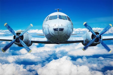 simsearch:400-04996557,k - picture of an old airplane in the sky Stock Photo - Budget Royalty-Free & Subscription, Code: 400-08573136