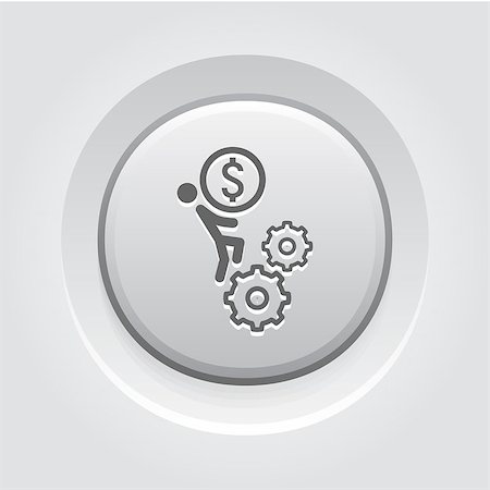 Business Mechanics Concept Icon. Grey Button Design Photographie de stock - Aubaine LD & Abonnement, Code: 400-08573681