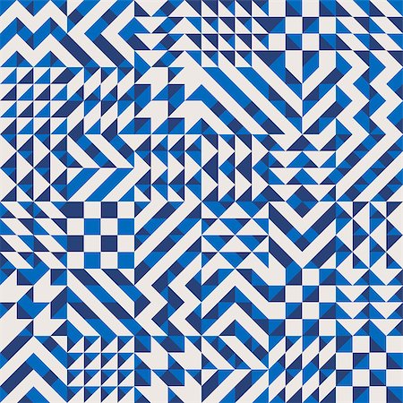 rhombus - Vector Seamless Blue White Color Overlay Irregular Geometric Blocks Chevron Pattern Abstract Background Stock Photo - Budget Royalty-Free & Subscription, Code: 400-08615152