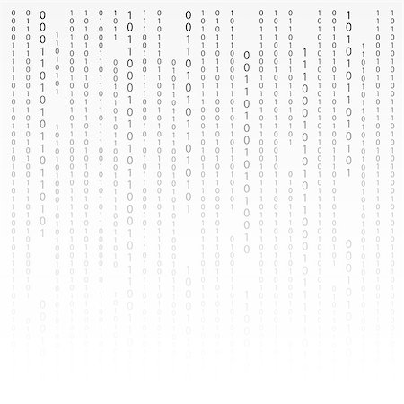 Black and White. Algorithm Binary Code with digits on background, encoding, decryptiondata code, matrix. Vector Illustration. EPS10 Stock Photo - Budget Royalty-Free & Subscription, Code: 400-08616217