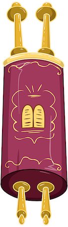 simsearch:400-07329068,k - Vector illustration of the Jewish Torah closed. Stock Photo - Budget Royalty-Free & Subscription, Code: 400-08617546