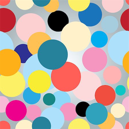 simsearch:400-08627385,k - Seamless colorful graphic pattern with red circles on a light background Stock Photo - Budget Royalty-Free & Subscription, Code: 400-08619406