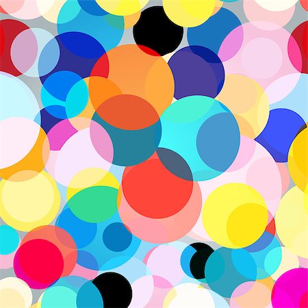simsearch:400-08627385,k - Seamless colorful graphic background with circles on a light background Stock Photo - Budget Royalty-Free & Subscription, Code: 400-08619407