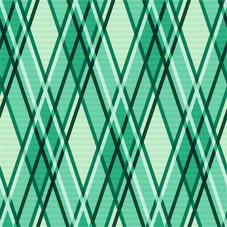 simsearch:400-07215658,k - Seamless rhombic vector modern trendy colorful pattern mainly in Emerald hues Stock Photo - Budget Royalty-Free & Subscription, Code: 400-08619643