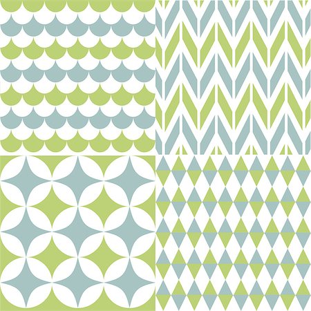 Set of seamless patterns Stock Photo - Budget Royalty-Free & Subscription, Code: 400-08613927