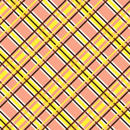 simsearch:400-07215658,k - Seamless diagonal vector pattern mainly in yellow, brown and light terracotta hues like as pseudo 3D effect Stock Photo - Budget Royalty-Free & Subscription, Code: 400-08626064