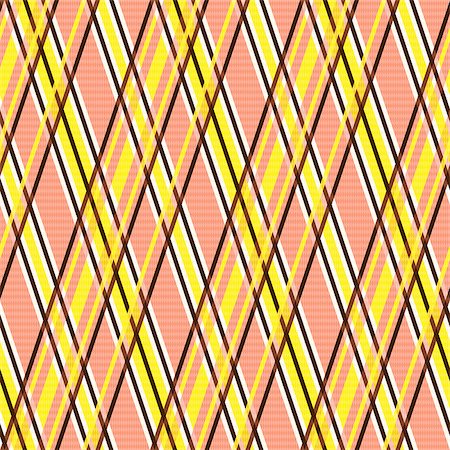 simsearch:400-07215658,k - Seamless vector pattern with crossed lines mainly in yellow, brown and light terracotta hues like as pseudo 3D effect Stock Photo - Budget Royalty-Free & Subscription, Code: 400-08626065