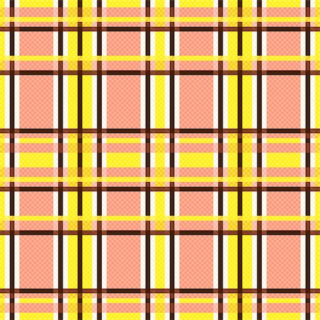 simsearch:400-07215658,k - Seamless rectangular vector pattern mainly in yellow, brown and light terracotta hues like as pseudo 3D effect Stock Photo - Budget Royalty-Free & Subscription, Code: 400-08626063