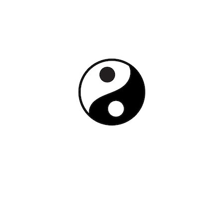 simsearch:400-04744928,k - Beautiful vector black and white symbol of Yin and Yang Stock Photo - Budget Royalty-Free & Subscription, Code: 400-08628425