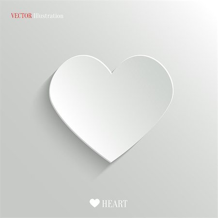favorite - Heart icon - vector web illustration, easy paste to any background Stock Photo - Budget Royalty-Free & Subscription, Code: 400-08646410