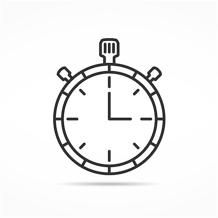 simsearch:400-08494984,k - Minimal stopwatch line icon, vector eps10 illustration Stock Photo - Budget Royalty-Free & Subscription, Code: 400-08646991