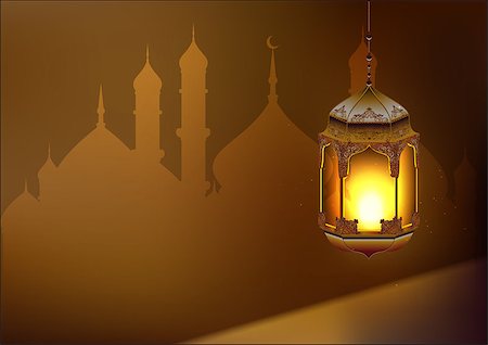 Ramadan kareem lamp. Template greeting card. Illustration in vector format Stock Photo - Budget Royalty-Free & Subscription, Code: 400-08648114