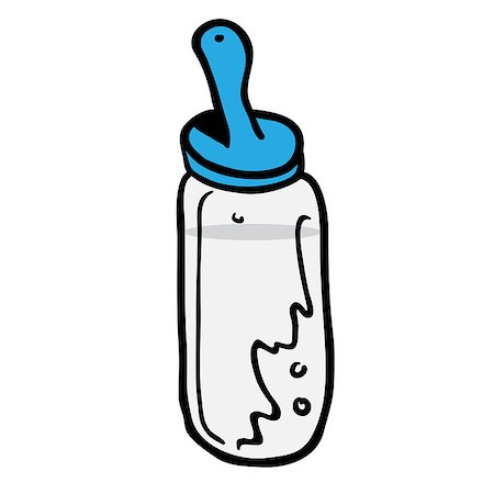 simsearch:400-06751007,k - baby bottle cartoon illustration Stock Photo - Budget Royalty-Free & Subscription, Code: 400-08648578